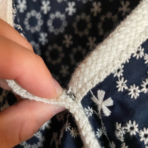 Vintage handmade blue retro dress - Picture 9 of 9